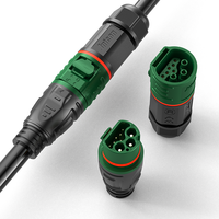 Connecteur Circulaire Hybride M25 3+6 Broches Mâle Surmoulé et Assemblage Femelle 20A 300V 10A 60V Étanchéité IP67 – Ensemble