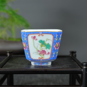 Vintage Chinois Porcelaine Belle <span class=keywords><strong>Insolite</strong></span> Esthétique Tasse À Thé Ménage Émail Couleur Tasse À La Main Exquis Thé Accessoires - Product Image 3