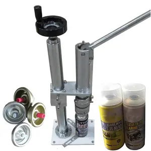 Spray Sealer Manual Semi Automatic Aerosol Can Sealing Crimping Machine