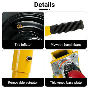 Chariot de transport <span class=keywords><strong>pierre</strong></span>/verre d'une capacité de 400KG-conception d'attelle autobloquante-équipement de manutention industrielle - Product Image 5