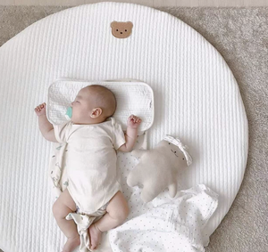 <span class=keywords><strong>Tapis</strong></span> en coton biologique avec fonction d'absorption d'eau antidérapante et pompon animal mignon pour la chambre de jeu de bébé et d'enfants. - Product Image 2