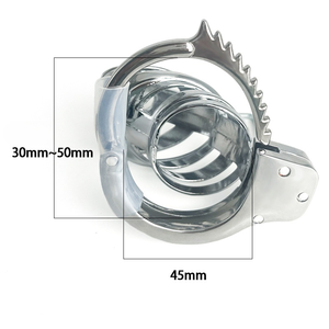 Ayarlanabilir paslanmaz çelik bekaret kilidi erkek Abstinence cihazı horoz kafes seks oyuncak sadakatsizlik önlemek için - Product Image 4