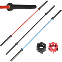 Barre d'haltères portable en acier allié unisexe de 20 kg, noire, durable, prête à être expédiée avec garantie de qualité de 3 ans pour la salle de sport