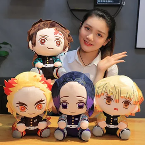 Nuevos Peluches Suaves de Kimetsu No Yaiba, Nezuko, <span class=keywords><strong>Shinobu</strong></span>, Tanjiro, Mitsuri, Zenitsu, Lindos Juguetes de Peluche para Regalo de Cumpleaños y Navidad - Product Image 6
