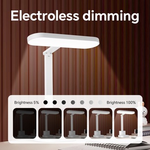 Lampe de bureau LED rechargeable avec batterie intégrée, support pour stylo, lumière de lecture, lampe de chevet simple à intensité réglable au toucher - Product Image 3