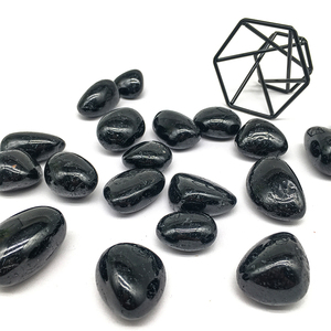 Bán buôn tinh thể tự nhiên màu đen <span class=keywords><strong>Tourmaline</strong></span> sụt giảm đá pha lê thạch anh đánh bóng đen <span class=keywords><strong>Tourmaline</strong></span> sỏi để bán - Product Image 2
