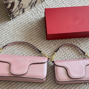 Women's Chest Bag Genuine Leather Horizontal <b>Square</b> White Gold Black Pink Two Handles Cover Type Everyday Outfits Spring 2026 - Product Image 2