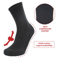 Chaussettes de sport personnalisées pour hommes et femmes, avec logo brodé, design tendance, en tricot, tube, blanc et noir, logo personnalisé