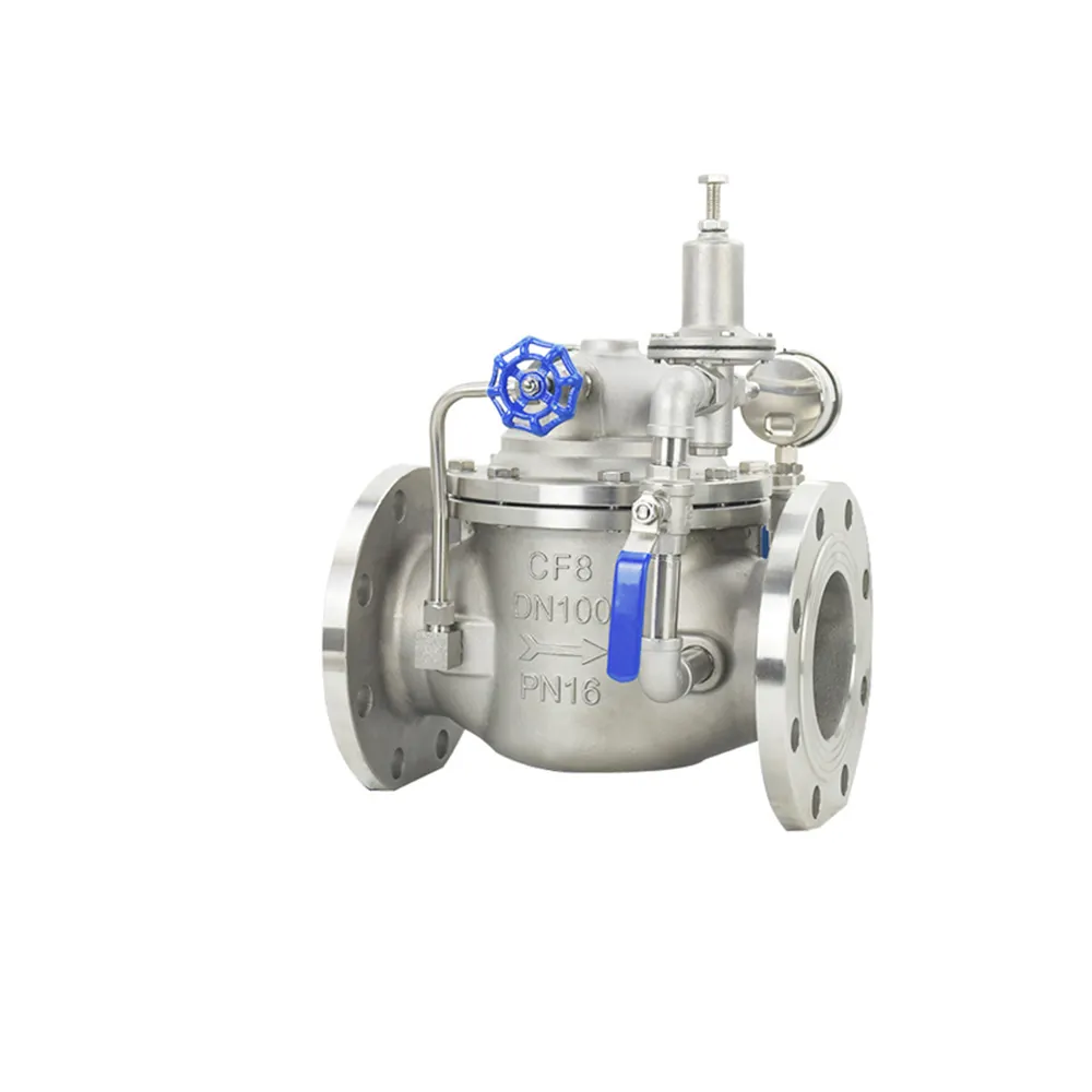 High quality stainless steel steam pressure reducing valve pilot operate pressure reducing valve