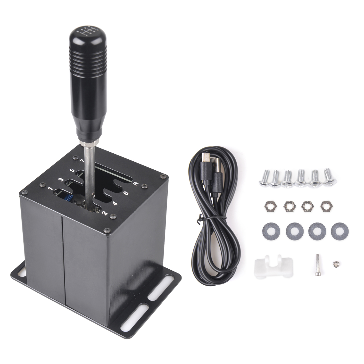 PC USB H Gear Shifter for Logitech G27 G29 G25 G920 T300RS/GT <strong>Shift</strong> Knob for ETS2 Simracing Racing <strong>Game</strong> 7+R Straight