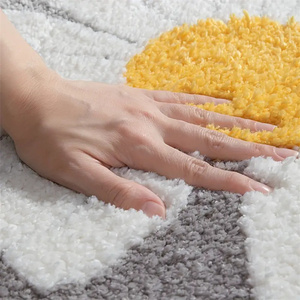 Alfombras de Baño Afelpadas de Poliéster, Lavables, Suaves y <span class=keywords><strong>Cómodas</strong></span>, con Diseño Floral, Absorbentes, Antideslizantes, Aptas para Mascotas, para Hogar y Hotel - Product Image 2