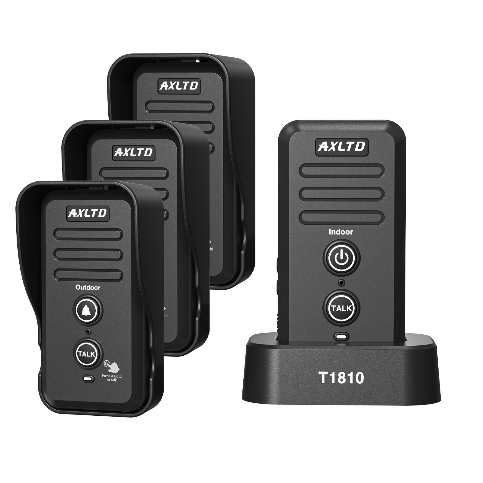 Black (3 x Outdoor + 1 x Indoor)