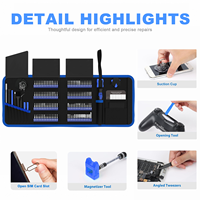 Kit d'outils de réparation de précision 142-en-1 pour téléphones et ordinateurs avec sac en tissu