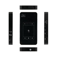 Proyektor Digital Mini DLP Portabel Luar Ruangan yang Dapat Diisi Ulang, Mendukung WiFi 5G, 4K, Jarak Proyeksi Pendek, untuk Smartphone, dengan Tripod