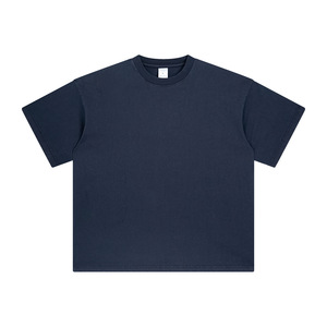 เสื้อยืดโอเวอร์ไซส์ผู้ชายสไตล์วินเทจ ล้างสีแบบแอซิดวอช ผ้าฝ้าย 100% คอกลม พิมพ์ลายโลโก้แบบ DTG ระบายอากาศได้ดี เป็นมิตรกับสิ่งแวดล้อม เสื้อถักแบบเรียบ - Product Image 6