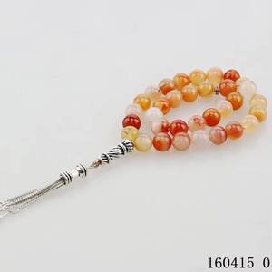 Nuevo diseño, collar de tasbih islámico de ágata 99, cuentas de oración musulmanas, estilo étnico elegante - Product Image 5
