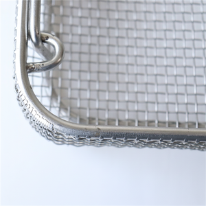 Bandeja de malla de alambre de acero inoxidable de grado alimenticio personalizada Metal 304 316 - Product Image 1