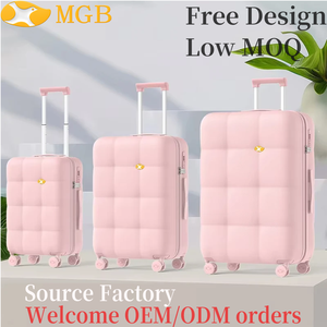 ชุดกระเป๋าเดินทาง MGB ผลิตตามสั่ง สีชมพู 3 ชิ้น ชุดกระเป๋าเดินทางล้อลากสุดหรู พร้อมล้อหมุน - Product Image 1