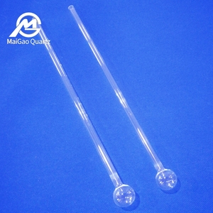 Transparent Spiral <strong>Quartz</strong> <strong>Tube</strong> <strong>Quartz</strong> Glass test <strong>Tube</strong> with Frosted Stopper - Product Image 6