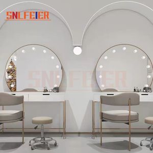 Hiện đại sang trọng rắn gỗ trắng Vanity tủ quần áo với gương thanh lịch coiffeuse bàn trang điểm cho đồ nội thất phòng ngủ bền - Product Image 2