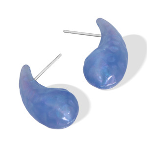 ต่างหูเรซิ่นเรืองแสงสไตล์ญี่ปุ่นเกาหลี ต่างหูทรงหยดน้ำ EH133 สวมใส่ได้ทุกวัน - Product Image 5