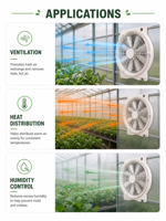 Ventilateur de circulation d'air industriel à haut débit, ventilateur sur pied pour la ventilation et le refroidissement des entrepôts