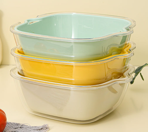 HYRI-Juego de manijas de fregadero de cocina de doble capa, frutero multifuncional de 6 piezas para lavado y almacenamiento en seco, contenedor de alimentos - Product Image 6