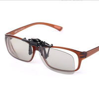 电影院真正的D 3D眼镜夹在Gafas 3D上