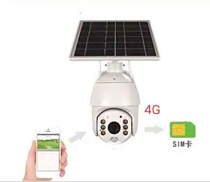 2021 hot selling 4G WIFI speed dome camera HD 2MP 5MP solar energy power supply PTZ security camera