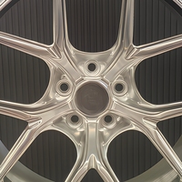 Jantes forgées Alpha entièrement polies, fines, à 10 branches en Y, légères, 5X112 pour Mercedes Benz Classe C