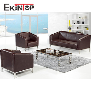 طقم كنب خشبي من Ekintop الأكثر مبيعًا بتصميم عصري من الجلد صُنع في الصين - Product Image 3