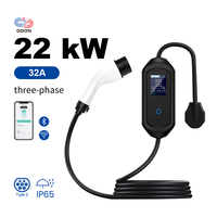 GDON Station de charge électrique domestique triphasée 22kw Niveau 2 Unité de charge rapide de type 2 pour véhicule électrique