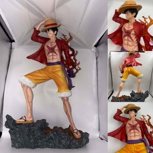60CM Grande Taille <span class=keywords><strong>Manga</strong></span> Figurine Statue 0NE PIECE Quatre Empereurs <span class=keywords><strong>Chapeau</strong></span> <span class=keywords><strong>De</strong></span> <span class=keywords><strong>Paille</strong></span> Luffy PVC Anime Figure Jouets Cadeau pour Adultes - Product Image 2
