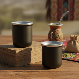 Taza de Té Mate Sudamericana, Acero Inoxidable 304, Aislamiento al Vacío de Doble Capa, Aislamiento Térmico de 12-24 Horas - Product Image 1