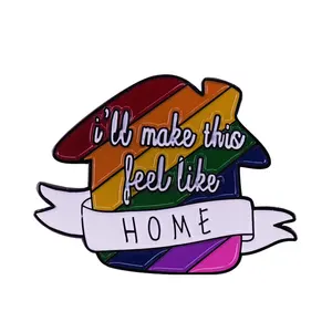 Show your support for the lgbt community with this One Direction inspired pride enamel pin