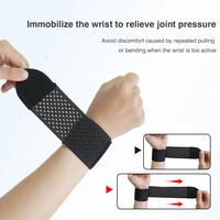 Attelle de poignet en néoprène à alimentation directe d'usine, sangles de soutien respirantes pour le tennis, le fitness et la corde à sauter, protection sportive anti-entorse