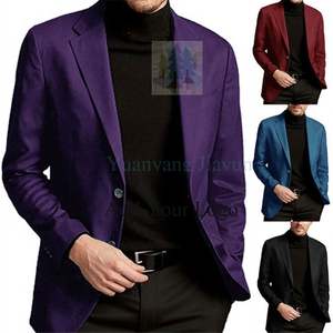 Erkek takım elbise Slim Fit Mens için yaka doruğa düğün Blazer <span class=keywords><strong>2</strong></span> parça erkek smokin damat resmi giysi balo ceketler pantolon - Product Image 3