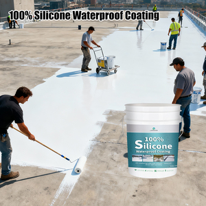Revêtement imperméable en silicone pour toiture, blanc, durable, résistant aux intempéries, pour la construction, vente en gros - Product Image 5
