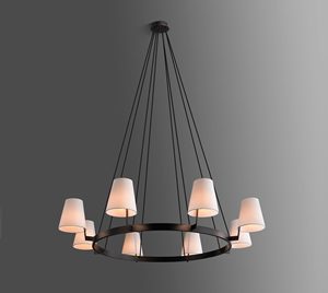 Lampe suspendue classique en laiton à anneau circulaire <span class=keywords><strong>LED</strong></span> pour îlot de cuisine de restaurant de luxe moderne américain - Product Image 1