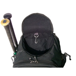 Échantillon gratuit Sac à dos de baseball/softball noir grand format durable pour batte - Product Image 5