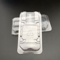 Boîtes d'emballage en plastique jetables recyclables PET Intel AMD 12 & 13th CPU Tray Container Square Pattern Protective Clamshell CPU Packaging