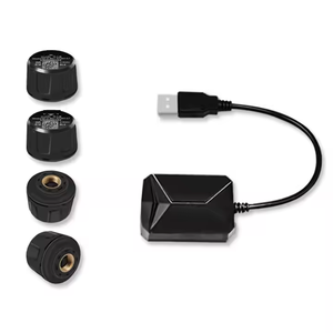 Sistema di monitoraggio della pressione dei pneumatici USB (<span class=keywords><strong>TPMS</strong></span>) con 4 sensori universali per auto - Product Image 1