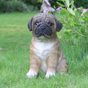 Figurines animaux sculptures vie comme <span class=keywords><strong>bouledogue</strong></span> français resina, résine simulation chien polyrésine <span class=keywords><strong>bouledogue</strong></span> & - Product Image 3