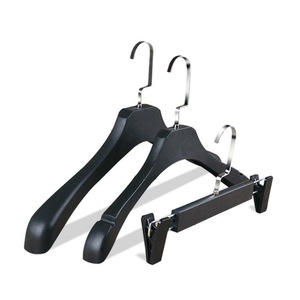 <b>Plastic</b> Clothes Hangers Wide Shoulder Suit Wedding Dress Hanger With Clips For Women Clothing Storage - Product Image 1