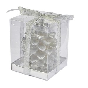 Decoraciones Navideñas de Cono Gris con Purpurina - Product Image 2