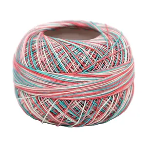 यार्न शिल्पकार 100% कपास यार्न #80 फीता धागा crocheted हाथ बुनाई मिश्रण रंग के लिए 10g गेंद