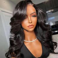 Pelucas de Cabello Humano Virgen Brasileño de 40 Pulgadas con Frente de Encaje Transparente HD 13X6, Sin Procesar, Nudos Decolorados, Venta al Por Mayor