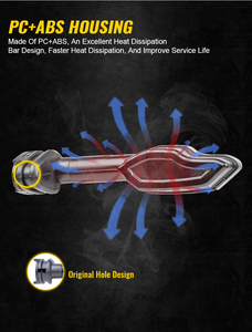 Indicatore lampeggiante a led certificato Emark per Yamaha MT09 FJ-09 2025-2028 <span class=keywords><strong>Moto</strong></span> Dirt Bike indicatori di direzione accessori 12v - Product Image 5