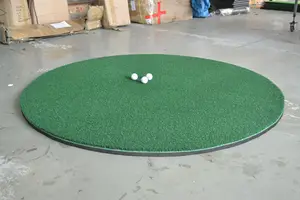 Tapis de golf rond intérieur/extérieur polyvalent pour frapper et pratiquer des balançoires mettant des verts pour les amateurs de golf