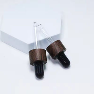 Botella de Vidrio Ámbar Vacía para Cosméticos, 15ml 20ml 30ml, con Gotero y Tapa de Bambú, Venta al Por Mayor - Product Image 5